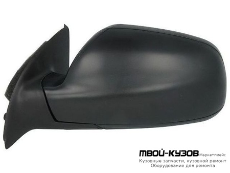 ЗЕРКАЛО ЛЕВАЯ СТОРОНА ЭЛЕКТР С ПОДОГРЕВОМ (ASPHERICAL) ГРУНТ (ТАЙВАНЬ) для Peugeot 307 (08.2001-)