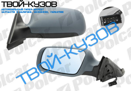A3 (3-ДВЕРИ) 00- ЗЕРКАЛО ЛЕВОЕ ЭЛЕКТРИЧЕСКОЕ+ОБОГРЕВ