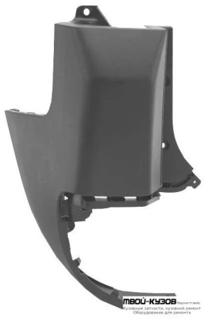 БОКОВИНА БАМПЕРА ЗАДНИЙ ЛЕВАЯ СТОРОНА П/ ОДИНАРН ДВЕРЬ (ТАЙВАНЬ) для Peugeot PARTNER (2008-2015)