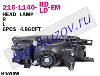 n14 фара правая (под электро корректор) 215-1140R-LD-EM
