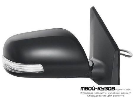 ЗЕРКАЛО ПРАВАЯ СТОРОНА ЭЛЕКТР АВТОСКЛАДЫВ , С УКАЗАТЕЛЬ ПОВОРОТА БЕЗ ПОДОГРЕВОМ (CONVEX) ГРУНТ (ТАЙВАНЬ) для Toyota COROLLA E150 (2006-) СЕДАН