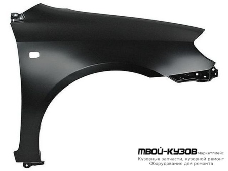 КРЫЛО ПЕРЕДНИЙ ПРАВАЯ СТОРОНА С ОТВ ПОД ПОВТОРИТЕЛЬ (СЕДАН) (УНИВЕРСАЛ) (ТАЙВАНЬ) для Toyota COROLLA DE120 / ZE120 (2002-) СЕДАН / УНИВЕРСАЛ