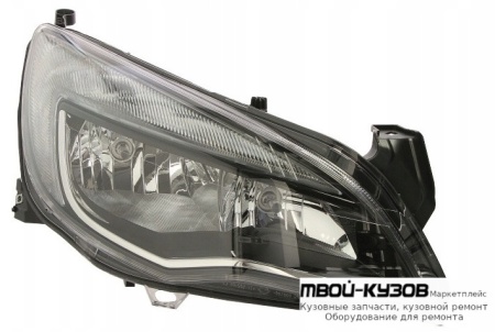 ФАРА ПРАВАЯ СТОРОНА С КОРРЕКТОР ВНУТРИ ЧЁРНЫЙ (DEPO) для Opel ASTRA J (2009-)