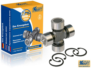 Крестовина ВАЗ-2121 (со стоп.кольцами) (KRAFT) с масленкой
