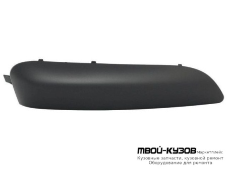 МОЛДИНГ БАМПЕРА ПЕРЕДНИЙ ПРАВАЯ СТОРОНА ЧЁРНЫЙ (ТАЙВАНЬ) для Peugeot 308 (2007-)