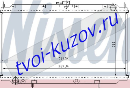 P11 РАДИАТОР ОХЛАЖДЕН MT 1.6 1.8 2