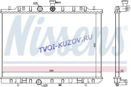 РАДИАТОР 2,0/2,5 М/А +/-С