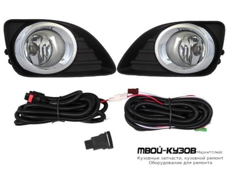 ФАРА ПРОТИВОТУМАННАЯ ЛЕВАЯ + ПРАВАЯ (КОМПЛЕКТ) С ПРОВОДК , КНОПКОЙ , РЕШЕТК БАМПЕРА для Toyota CAMRY V40 (01.2006-)