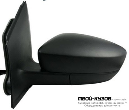 ЗЕРКАЛО ЛЕВАЯ СТОРОНА (СЕДАН) С ТРОСИК (CONVEX) (ТАЙВАНЬ) для Volkswagen POLO (09.2010 - 2020)