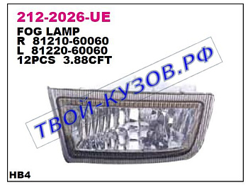 prado фара противотуманная правая (depo) 212-2026R-UE