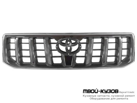 РЕШЕТКА РАДИАТОРА ХРОМ-ЧЁРНЫЙ (КИТАЙ) для Toyota LANDCRUISER PRADO 120 (09.2002-)