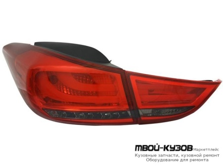 ФОНАРЬ ЗАДНИЙ ВНЕШНИЙ+ВНУТР ЛЕВАЯ + ПРАВАЯ (КОМПЛЕКТ) ТЮНИНГ С ДИОД (EAGLE EYES) КРАСНЫЙ-ТОНИР для Hyundai ELANTRA / AVANTE (2010-)