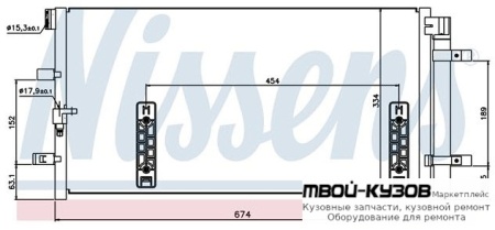 AUDI A4 {A6 11- / A5 07- / A7 10- / Q5 08-} КОНДЕНСАТОР КОНДИЦИОНЕРА (см.каталог) для Audi A6 (2011-), Audi A7 (2010-), Audi Q5 (2008-2017), Audi A4 (2007-2011), Audi A5 (2007-)