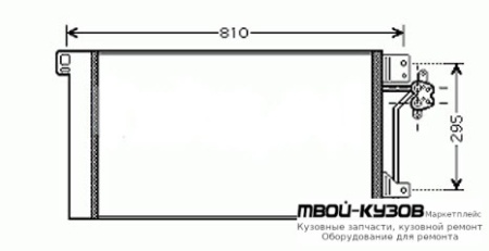 TRANSPORTER КОНДЕНСАТОР КОНДИЦИОНЕРА для Volkswagen TRANSPORTER T5 (2003-2009)