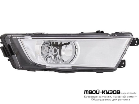 ФАРА ПРОТИВОТУМАННАЯ ПРАВАЯ СТОРОНА ВНУТРИ (DEPO) ХРОМ для Skoda OCTAVIA (2013-2017)