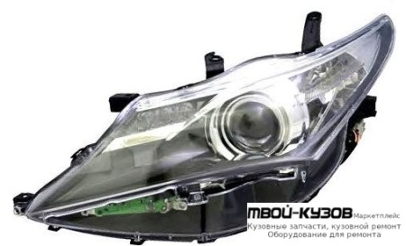ФАРА ЛЕВАЯ СТОРОНА ЛИНЗОВАННАЯ ПОД КОРРЕКТОР , ДИОД , ВНУТРИ ЧЁРНЫЙ (DEPO) для Toyota AURIS (2013-)