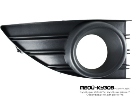 РЕШЕТКА БАМПЕРА ПЕРЕДНИЙ ПРАВАЯ СТОРОНА С ОТВЕРСТИЯМИ ПОД ПРОТИВОТУМАННЫЕ ФАРЫ С ЧЁРНЫЙ (АРГЕНТИНА) для Renault FLUENCE (2010-)