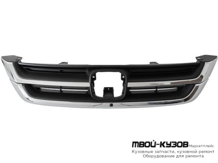 РЕШЕТКА РАДИАТОРА В СБОРЕ С ХРОМ МОЛДИНГ (КИТАЙ) для Honda CRV (2006-2011)