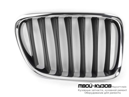 РЕШЕТКА РАДИАТОРА ПРАВАЯ СТОРОНА ХРОМ-ЧЁРНЫЙ (ТАЙВАНЬ) для BMW E84 X1 (2009-)