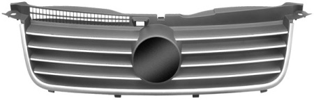 PASSAT РЕШЕТКА радиатора черная с хромир. МОЛДИНГ