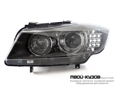 ФАРА ЛЕВАЯ СТОРОНА С КОРРЕКТОР , (КСЕНОН) -D1S- , П/ ДИОД УКАЗАТЕЛЬ ПОВОРОТА (DEPO) ЧЁРНЫЙ для BMW E90 СЕДАН / E91 УНИВЕРСАЛ (3 SERIES) (2004-)