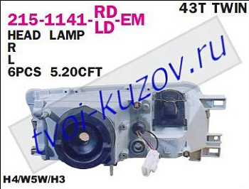 p10 фара правая (под электро корректор) 215-1141R-LD-EM