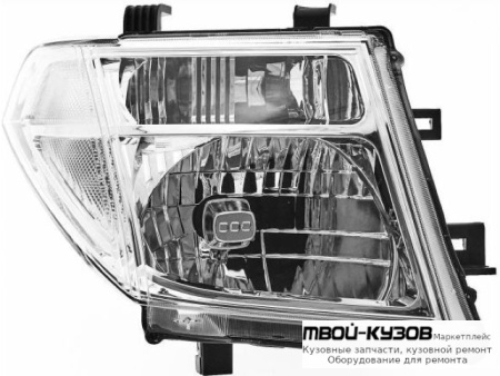 ФАРА ПРАВАЯ СТОРОНА (euro) ПОД КОРРЕКТОР (DEPO) для Nissan NAVARA (2006-), Nissan PATFINDER R51 (2005-)