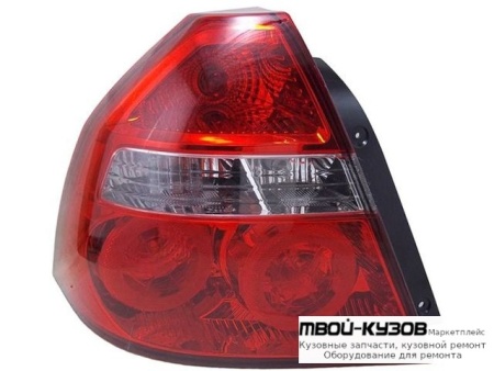 ФОНАРЬ ЗАДНИЙ ВНЕШНИЙ ЛЕВАЯ СТОРОНА (СЕДАН) (DEPO) для Chevrolet AVEO T250 (2006-), Ravon NEXIA R3 (2016-)