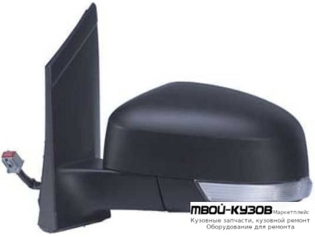 ЗЕРКАЛО ЛЕВАЯ СТОРОНА ЭЛЕКТР С ПОДОГРЕВОМ АВТОСКЛАДЫВ , УКАЗАТЕЛЬ ПОВОРОТА ПОДСВЕТ (ASPHERICAL) ГРУНТ (ТАЙВАНЬ) для Ford FOCUS (2008-2010)