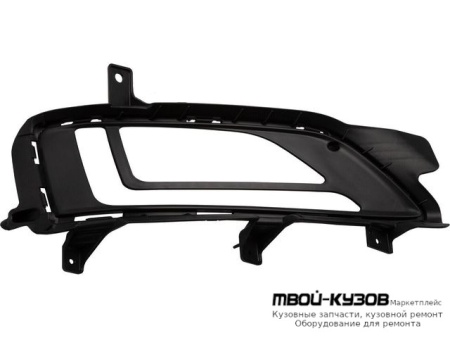 РЕШЕТКА БАМПЕРА ПЕРЕДНИЙ ПРАВАЯ СТОРОНА С ОТВЕРСТИЯМИ ПОД ПРОТИВОТУМАННЫЕ ФАРЫ , DRL( ХОД. ОГНИ) (КИТАЙ) для Hyundai TUCSON (2015-)