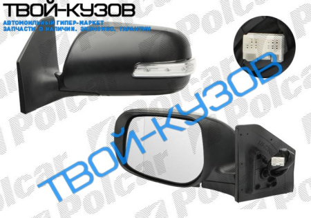 AVENSIS 06- ЗЕРКАЛО ЛЕВОЕ ЭЛЕКТРИКА+ОБОГРЕВ С ПОВОРОТ.ПОД ПОКРАСКУ