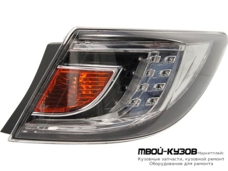 ФОНАРЬ ЗАДНИЙ ВНЕШНИЙ ПРАВАЯ СТОРОНА 2.5 С ДИОД ВНУТРИ (DEPO) ХРОМ для Mazda 6 (2008-2012)