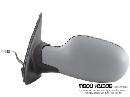 ЗЕРКАЛО ЛЕВАЯ СТОРОНА ЭЛЕКТР С ПОДОГРЕВОМ (ASPHERICAL) ГРУНТ (ТАЙВАНЬ) для Nissan MICRA (2003-)