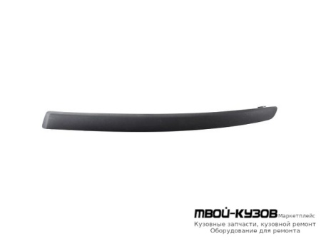 МОЛДИНГ БАМПЕРА ПЕРЕДНИЙ ЛЕВАЯ СТОРОНА БЕЗ ОТВ ПОД ДАТЧИКИ ТЕМНО-СЕРЫЙ (ТАЙВАНЬ) для BMW E87 (2003-)