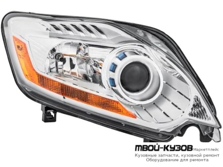 ФАРА ПРАВАЯ СТОРОНА (КСЕНОН) ЛИНЗОВАННАЯ С КОРРЕКТОР (DEPO) для Ford KUGA (2008-2013)