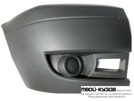 БАМПЕР ПЕРЕДНИЙ ПРАВАЯ СТОРОНА БЕЗ ОТВЕРСТИЙ ПОД ПРОТИВОТУМАННЫЕ ФАРЫ (ТАЙВАНЬ) для Ford TRANSIT (2006-)