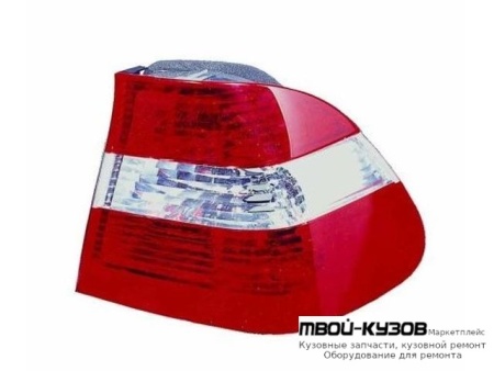 ФОНАРЬ ЗАДНИЙ ВНЕШНИЙ ПРАВАЯ СТОРОНА (СЕДАН) (DEPO) КРАСНЫЙ-БЕЛ для BMW E46 СЕДАН / УНИВЕРСАЛ (05.1998 - 08.2001) (09.2001 - 2003)