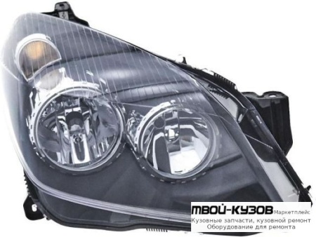 ФАРА ПРАВАЯ СТОРОНА С КОРРЕКТОР ВНУТРИ (DEPO) ЧЁРНЫЙ для Opel ASTRA H (06.2004-)