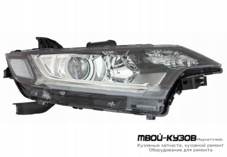 ФАРА ПРАВАЯ СТОРОНА ЛИНЗОВАННАЯ С КОРРЕКТОР , ДИОД (DEPO) для Mitsubishi OUTLANDER (2013-)
