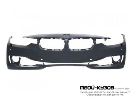БАМПЕР ПЕРЕДНИЙ (СЕДАН) С ОТВЕРСТИЯМИ ПОД ОМЫВАТЕЛЬ ФАР , ПОД ДАТЧИКИ , БЕЗ ОТВ П/КАМЕРУ , ПАРК. ПОМОЩНИК ГРУНТ (ТАЙВАНЬ) для BMW F30 3 series (2012-)