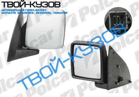 CORSA 2001- ЗЕРКАЛО ПРАВОЕ ЭЛЕКТРИКА С ОБОГРЕВОМ ГРУНТ(COMBO)