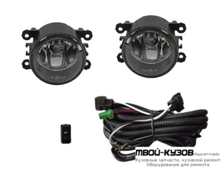 ФАРА ПРОТИВОТУМАННАЯ ЛЕВАЯ + ПРАВАЯ (КОМПЛЕКТ) С ПРОВОДК , КНОПКОЙ для Renault LOGAN (2005-2014), Renault MEGANE (2003-2007), Citroen C4 (11.2004-) PICASSO (2006-), Citroen C5 (03.2001 - 09.2004) (10.2004-), Ford EXPLORER (2011-), Daewoo NEXIA (2008-)