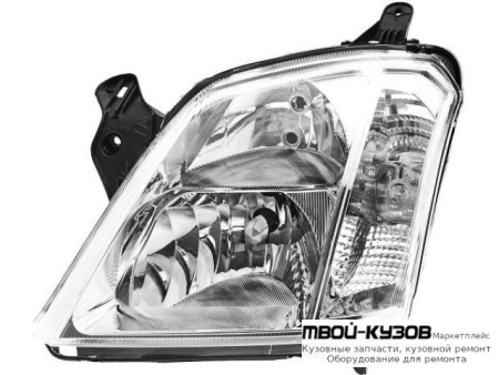 ФАРА ЛЕВАЯ СТОРОНА +/- ПОД КОРРЕКТОР (DEPO) для Opel MERIVA (2003-2009)