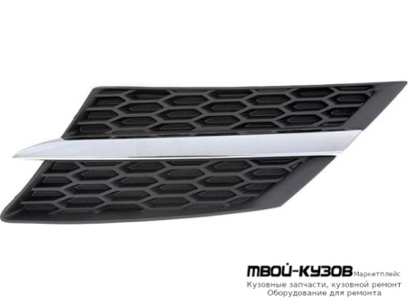 РЕШЕТКА РАДИАТОРА ЛЕВАЯ СТОРОНА ЧЁРНЫЙ С ХРОМ МОЛДИНГ (КИТАЙ) для Toyota RAV4 (2013-)