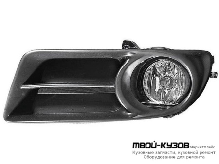 ФАРА ПРОТИВОТУМАННАЯ ЛЕВАЯ СТОРОНА (СЕДАН) С РЕШЕТК БАМПЕРА (DEPO) для Toyota COROLLA DE120 / ZE120 (2002-) СЕДАН / УНИВЕРСАЛ