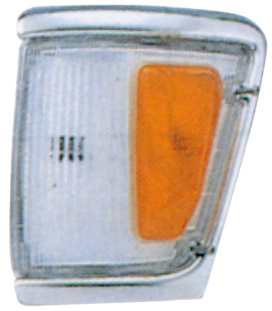 HILUX УКАЗАТЕЛЬ ПОВОРОТА левый угловой с хромир. бело-желтый