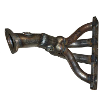 Труба приемная ВАЗ-21101 V1,6/16кл. (замена катколлектора) с 2 отв. под л/зонд Евро-3 (Transmaster)