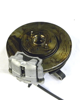 Суппорт ВАЗ-11196 правый в сборе (кулак, диск, шар. оп.) (АвтоВАЗ)