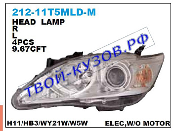 camry фара правая (в сборе с электро корректором) 212-11T5RMLD-M