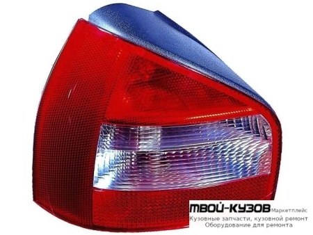 ФОНАРЬ ЗАДНИЙ ВНЕШНИЙ ЛЕВАЯ СТОРОНА (DEPO) КРАСНЫЙ-БЕЛ для Audi A3 (08.1996 - 2002)